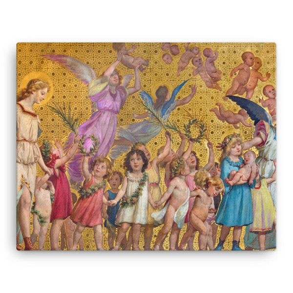 『A Holy Night of Angels.*』シーグラスアート canvas-_in_-16x20-wall-