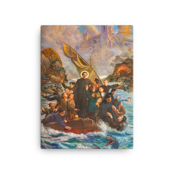 "The Flood and the Raft"  (The Glorious Dreams of St. John Bosco)
