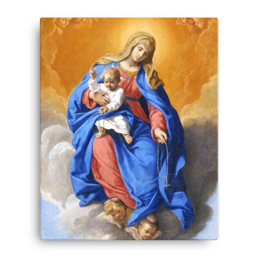 Madonna of the Rosary (Madonna del Rosario) -Simone Cantarini -