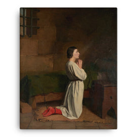 Jeanne d'Arc Praying In Her Cell In Rouen - Charles-Henri Michel