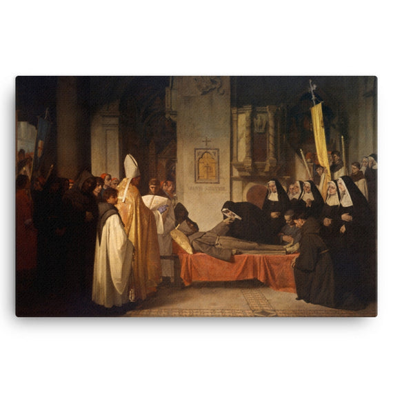 Traslación de San Francisco de Asís de Benet Mercadé -Death of St. Francis of Assisi