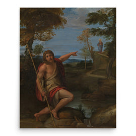 Saint John the Baptist Bearing Witness - Annibale Carracci