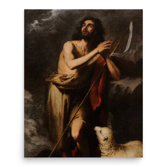 Saint John the Baptist in the desert - Bartolomé Esteban Murillo