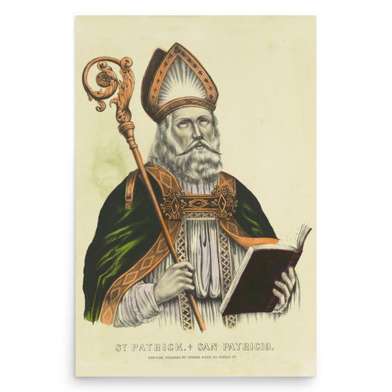 St. Patrick / San Patricio Lithograph