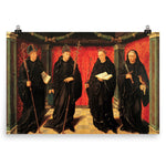 Benedictine Saints Boniface, Gregory the Great, Aldelbert of Egmond and Jerome