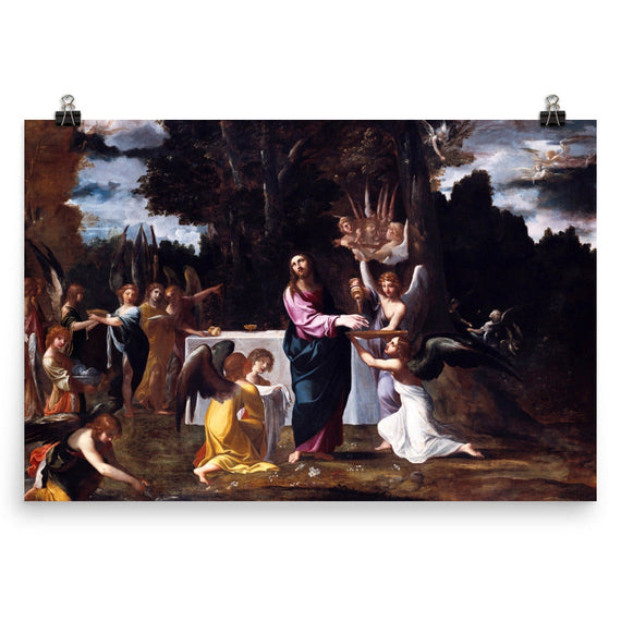 Christ in the Wilderness, Served by Angels