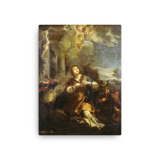 Saint Martina calling down Lightning on the Idols