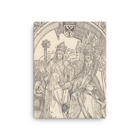 The Nun Hroswitha of Gandersheim, Presenting Her Six Plays to Otto I