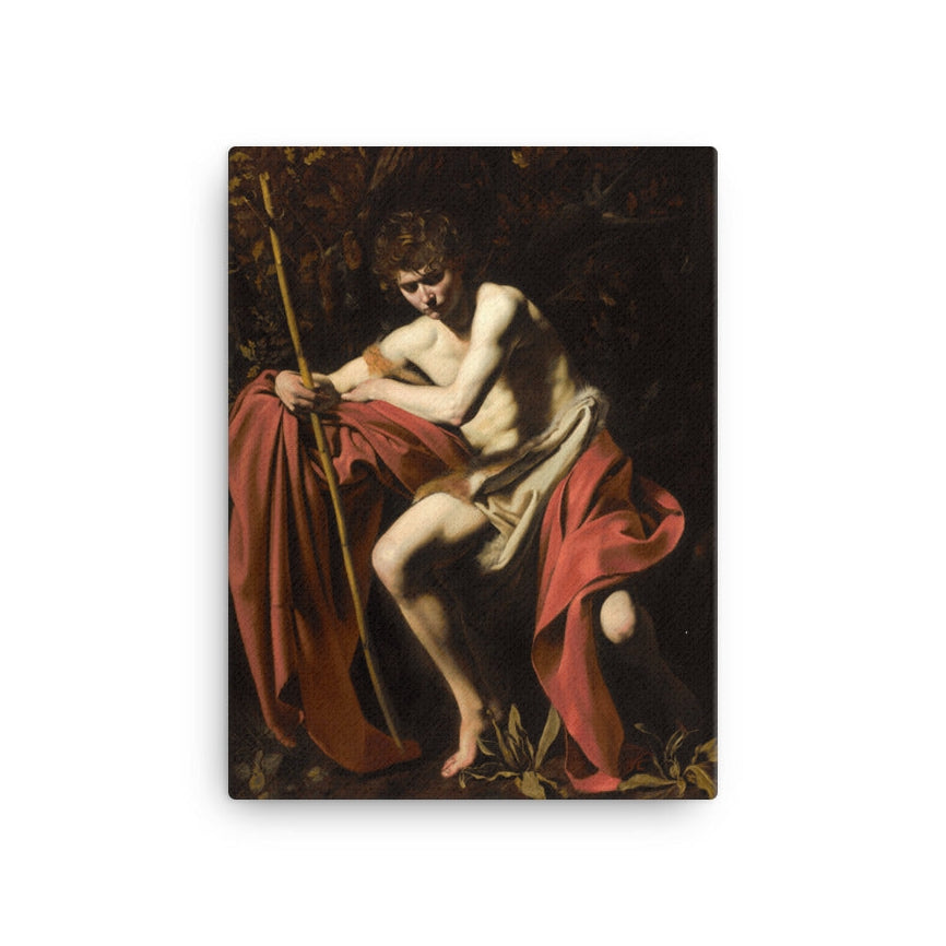 João Candido s 94 木製油絵 Saint John the Baptist in the Wilderness - CACompany