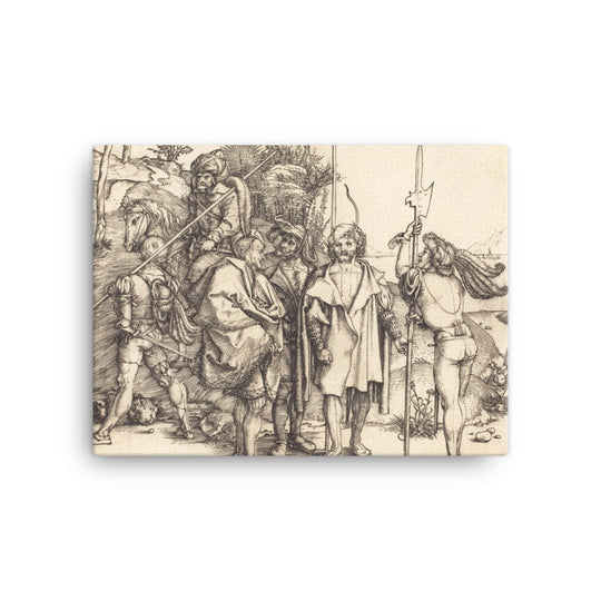 Five Soldiers and a Turk on Horseback