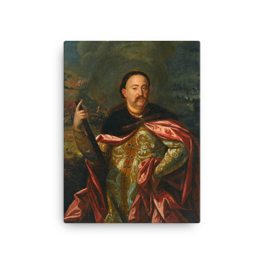 Portrait of John III Sobieski with the Battle in the Background