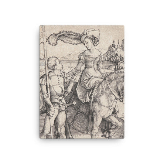 Young Lady on Horseback and Lansquenet