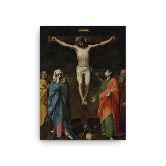 Crucifixion of Christ and Madonna, Saint John, Saint Mark and Saint Anthony the Abbot