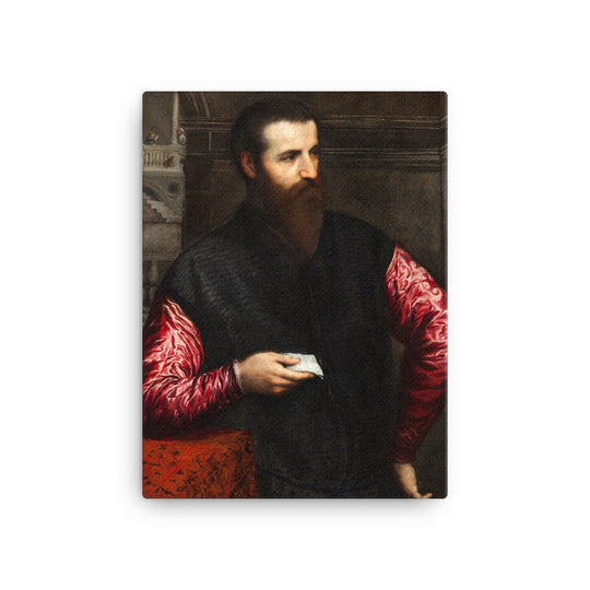 Portrait of a gentleman with red sleeves