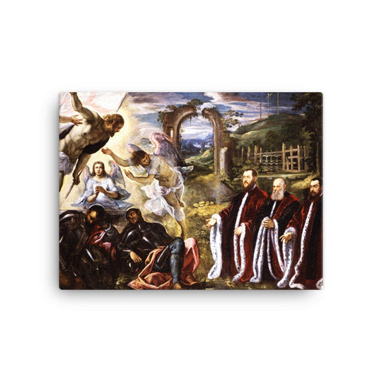 The Risen Chirist and portraits of three Avogadors