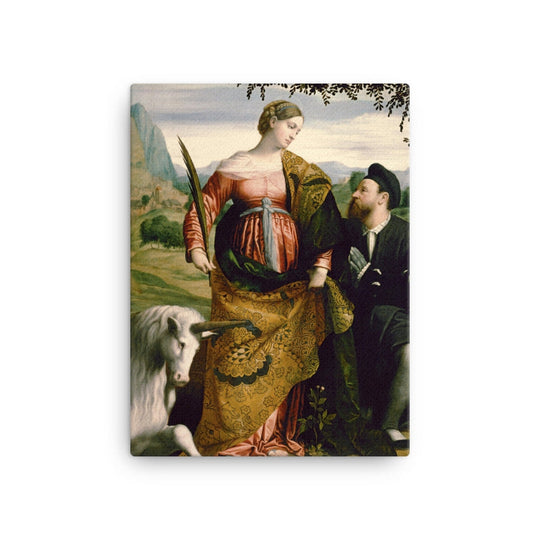 St. Justina, Venerated by a Patron