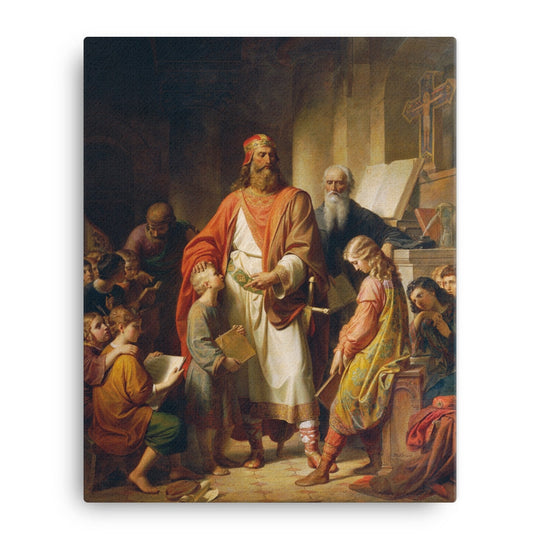 Charlemagne Rebukes the Careless Students