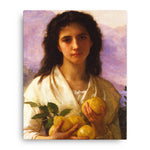 Girl Holding Lemons