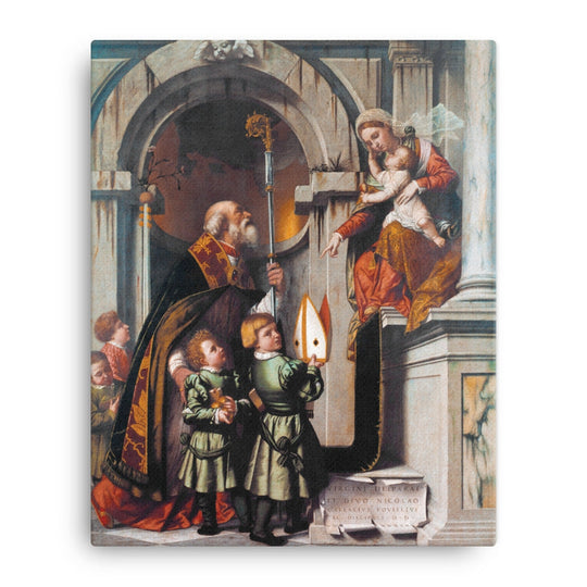 St. Nicholas presents Students to Virgin and Child