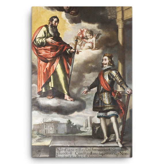 Saint Ferdinand presenting to Saint Paul the foundation of the Dominican convent of Cordoba