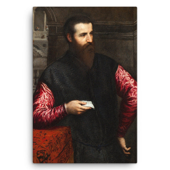 Portrait of a gentleman with red sleeves